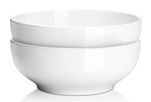 (2 Packs) DOWAN 2-1/2 Quart Porcelain Serving Bowls - Salad/Pasta Bowl Set